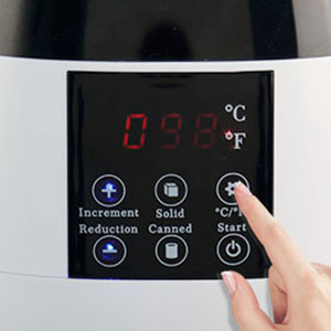 calentador de cera digital himaly pantalla grados