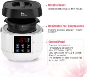 calentador de cera himaly partes