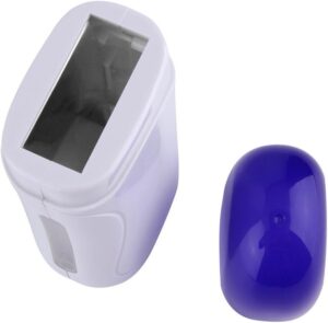 calentador de cera en roll-on de crisnails en azul desde arriba