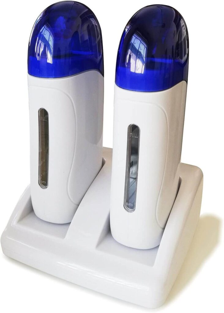 Calentador de cera Crisnails en Roll-On doble con base