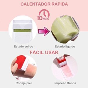 calentador de cera supermega roll on temperatura